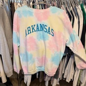 Arkansas Tie-Dye Sweatshirt